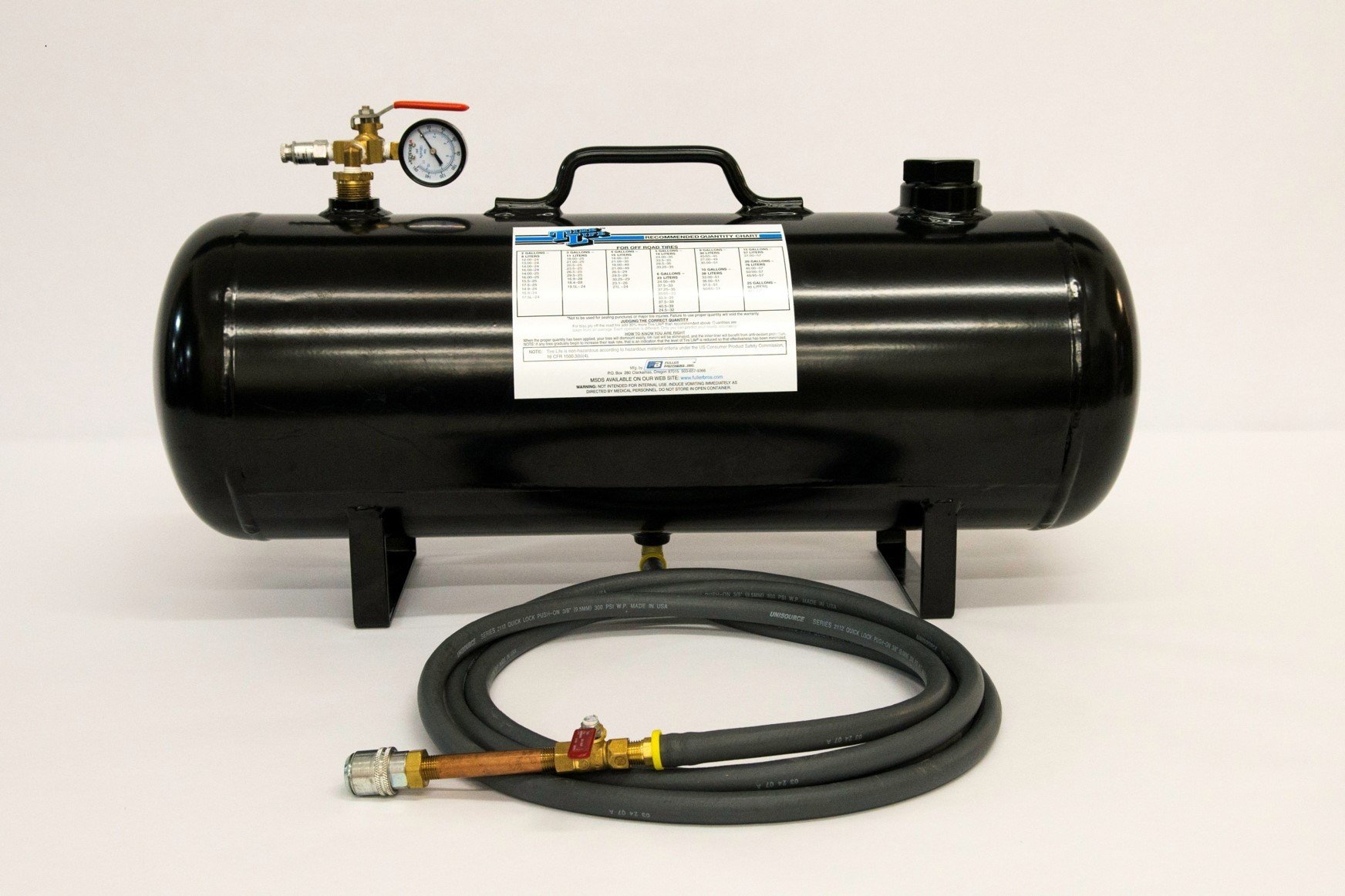 TireLife can be installed in mounted tyres using a special pressurised installation tank.